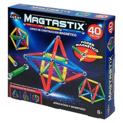 Magnētiskais konstrukcijas komplekts Magtastix Cra-Z-Art, 40 gab. cena un informācija | Konstruktori | 220.lv