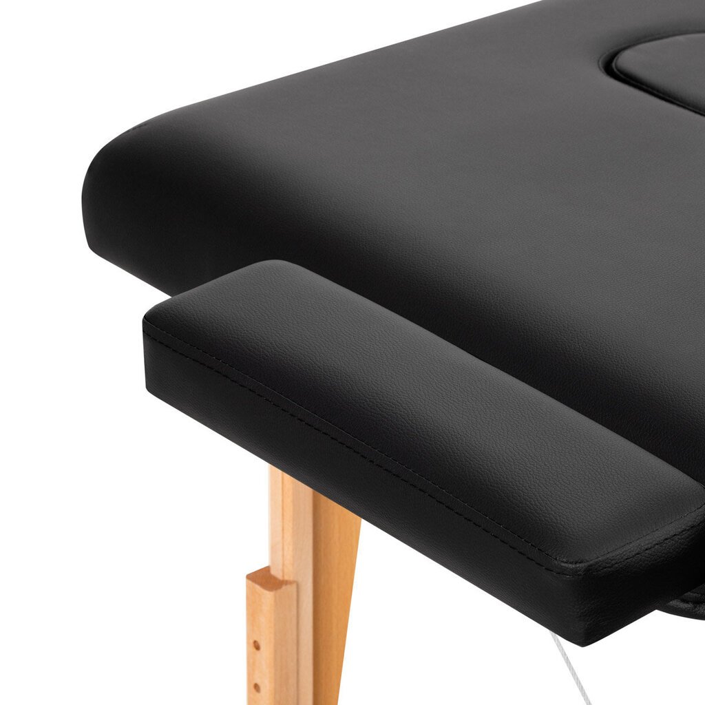 Masāžas galds Activeshop, 190x70 cm, melns cena un informācija | Mēbeles skaistumkopšanas saloniem | 220.lv