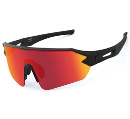 Polarizētās sporta saulesbrilles UV 400 Ouliqi, sarkanas cena un informācija | Sporta brilles | 220.lv