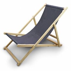 pludmales atpūtas krēsls, melns cena un informācija | Dārza krēsli | 220.lv