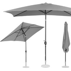 Taisnstūrveida saliekams lietussargs 200 x 300 cm, tumši pelēks цена и информация | Зонты, маркизы, стойки | 220.lv