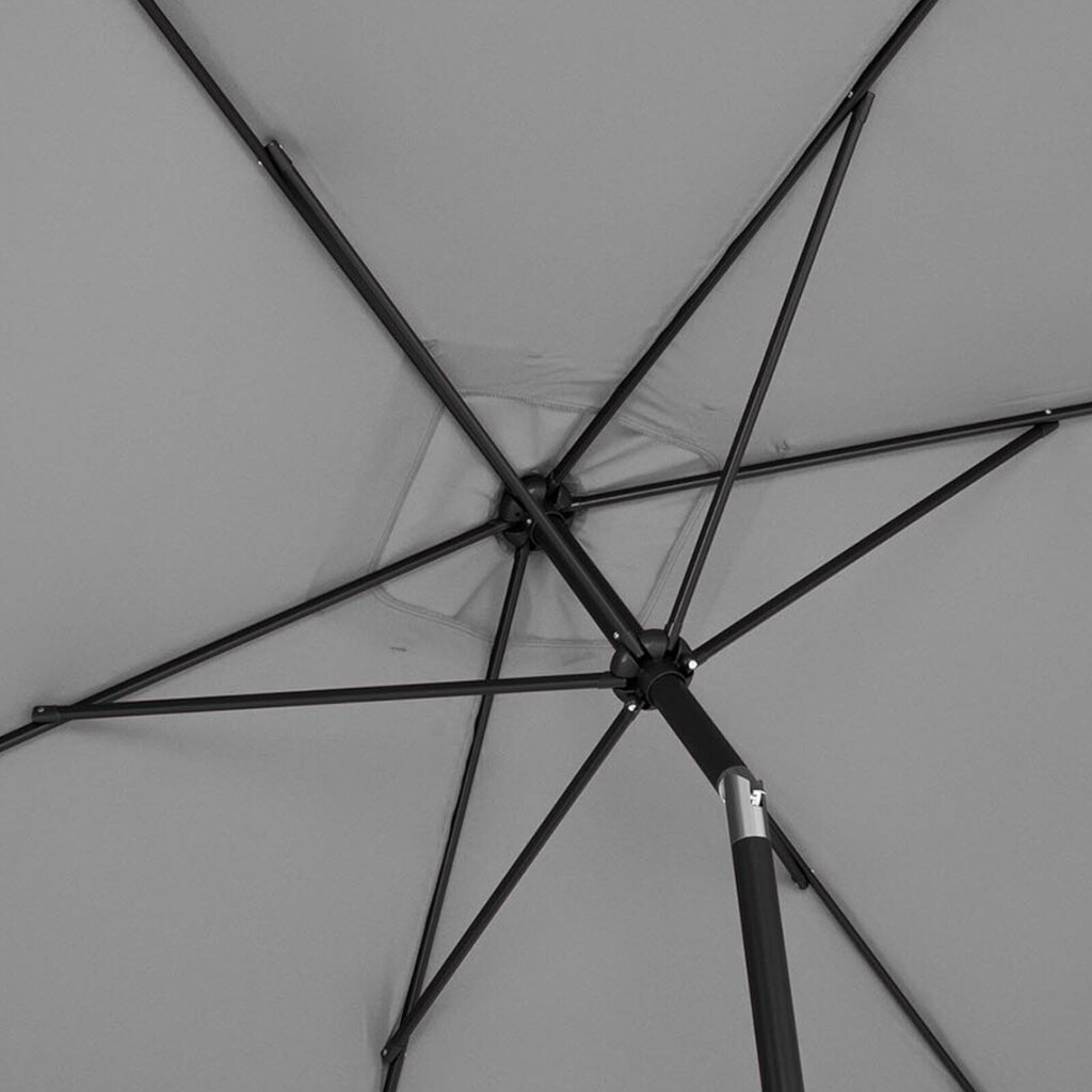 Taisnstūrveida saliekams lietussargs 200 x 300 cm, tumši pelēks цена и информация | Saulessargi, markīzes un statīvi | 220.lv