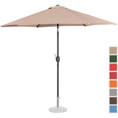 Dārza terases lietussargs ar diam. 270 cm, krēms цена и информация | Зонты, маркизы, стойки | 220.lv