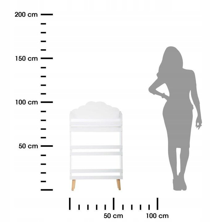 Grāmatu plaukts Atmosfēra, balts cena un informācija | Plaukti bērnu istabai | 220.lv