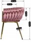 Krēsls Mebel Elite, rozā, 1 gab. цена и информация | Virtuves un ēdamistabas krēsli | 220.lv