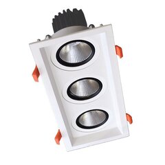 Elmark iebūvētais LED apgaismojums 3x15w 230v 3000k balta цена и информация | Монтируемые светильники, светодиодные панели | 220.lv