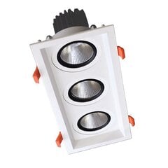 Elmark iebūvētais LED apgaismojums 3x30w 230v 3000k balta cena un informācija | Iebūvējamās lampas, LED paneļi | 220.lv