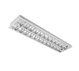 светильник lena-v с led трубкой(1200мм) 2x18w 6200k встраиваемый монтаж 1195/295 тип v цена и информация | Монтируемые светильники, светодиодные панели | 220.lv