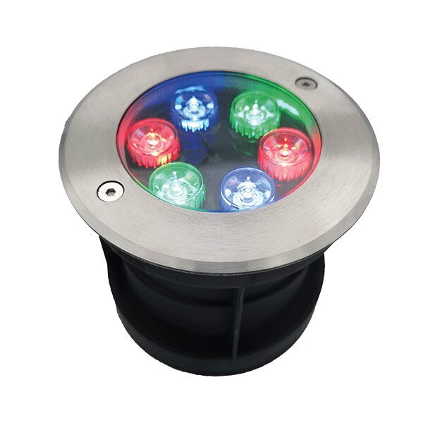 Elmark iebūvēta lampa 6w rgb, ip68 ar tālvadības pulti цена и информация | Iebūvējamās lampas, LED paneļi | 220.lv
