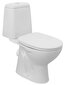 RIGA kompakts tualetes pods, 3/6 l poga, horizontāla skalošana, balts un tualetes poda sēdeklis cena un informācija | Tualetes podi | 220.lv