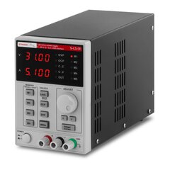 Laboratorijas barošanas avots ar atmiņas funkciju 0-30VDC 0-5A USB / RS232 + CD S-LS-31 cena un informācija | Barošanas avoti | 220.lv