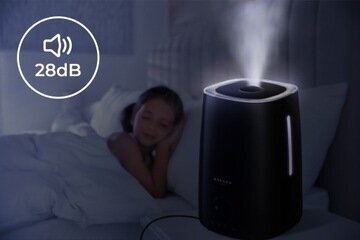 Mozano Ultrasonic Black ultraskaņas gaisa mitrinātājs 23 W 4 l melns cena un informācija | Gaisa mitrinātāji | 220.lv