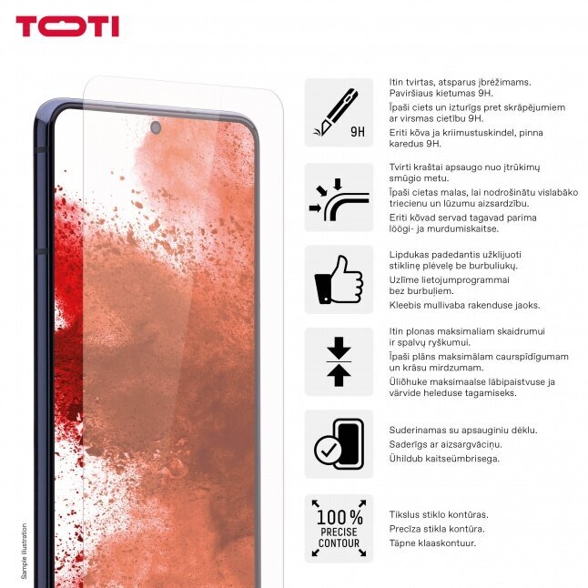 Toti Samsung Galaxy A15/A15 5G cena un informācija | Ekrāna aizsargstikli | 220.lv