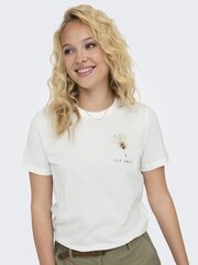 Женская футболка Only, белый цена и информация | Женские футболки | 220.lv