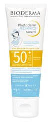 Aizsargkrēms Bioderma Photoderm Pediatrics Mineral SPF-50+, 50g cena un informācija | Sauļošanās krēmi | 220.lv