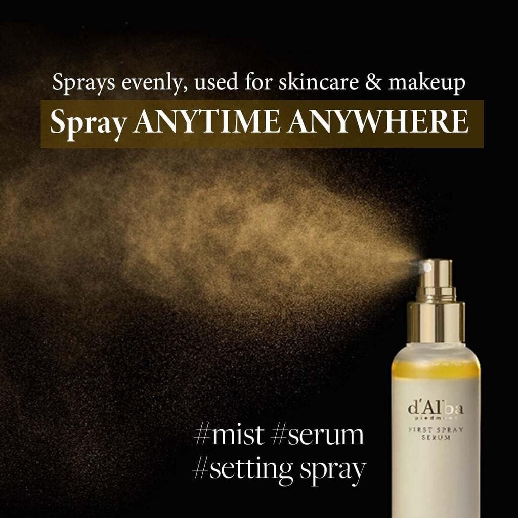 Serums D'Alba White Truffle First Spray Serum, 100 ml cena un informācija | Serumi sejai, eļļas | 220.lv