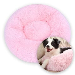 Livman H-34 круглая подушка-пончик для домашних животных (кошек и собак) до 10 кг, розовый цена и информация | Лежаки, домики | 220.lv