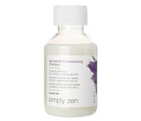 Mitrinošs šampūns Simply Zen Age Benefit & Moisturizing Hair Shampoo, 100 ml цена и информация | Шампуни | 220.lv
