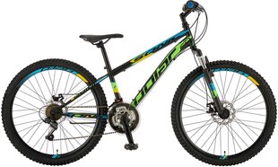 Pusaudžu velosipēds Polar Sonic FS Disc, 26", melns/zils/zaļš cena un informācija | Velosipēdi | 220.lv