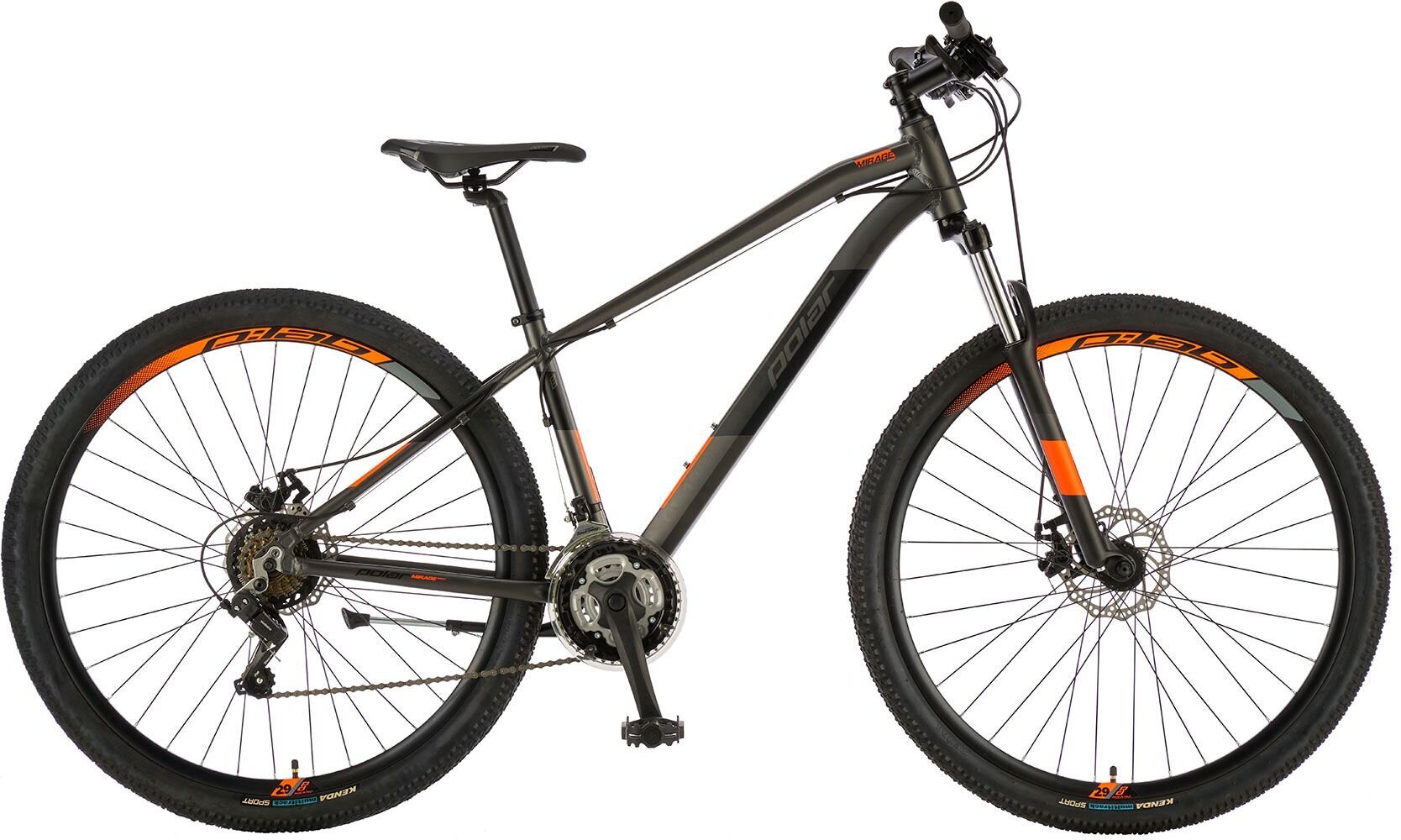 Kalnu velosipēds Polar Mirage Sport 22, 29", pelēks/oranžs XXL цена и информация | Velosipēdi | 220.lv