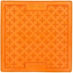 LickiMat Buddy anti-stresa silikona paklājiņš mitrai barībai, oranžs cena un informācija | Bļodas, kastes pārtikas | 220.lv