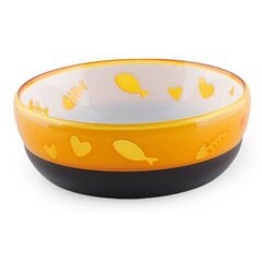 Bļoda kaķiem Cat Love Bowl 220ml oranža цена и информация | Миски, ящики для корма | 220.lv