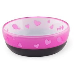 Bļoda kaķiem Cat Love Bowl 220ml rozā cena un informācija | Bļodas, kastes pārtikas | 220.lv