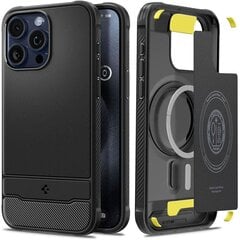 Spigen Rugged Armor MAG iPhone 15 Pro 6,1" Magsafe czarny|matte black ACS06703 цена и информация | Чехлы для телефонов | 220.lv