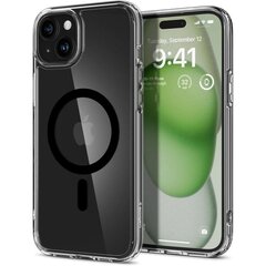 Spigen Ultra Hybrid Mag case with MagSafe for iPhone 15 Pro Max - natural titanium (Zero One pattern) цена и информация | Чехлы для телефонов | 220.lv