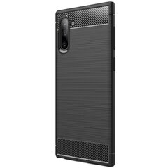 „Carbon“ твердый силиконовый чехол (TPU) - черный (Redmi 5 Plus) цена и информация | Чехлы для телефонов | 220.lv