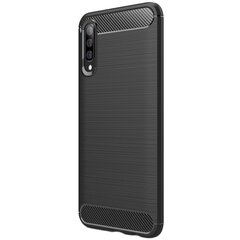 „Carbon“ твердый силиконовый чехол (TPU) - черный (Galaxy A50 / A50s / A30s) цена и информация | Чехлы для телефонов | 220.lv