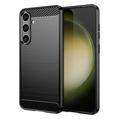 „Carbon“ твердый силиконовый чехол (TPU) - черный (Galaxy S24+) цена и информация | Чехлы для телефонов | 220.lv