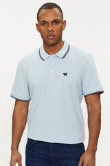 Рубашка-поло для мужчин Wrangler 112353030, синяя цена и информация | Мужские футболки | 220.lv