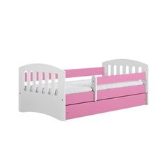 Bērnu gulta bez atvilktnes ar matraci Kocot Kids Classic 1, rozā cena un informācija | Bērnu gultas | 220.lv