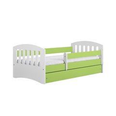 Кровать зеленая классик 1 без ящика, с матрасом 180/80 цена и информация | Детские кровати | 220.lv