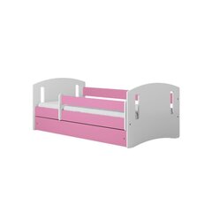 Розовая кровать классик 2 без ящика, с матрасом 140/80 цена и информация | Детские кровати | 220.lv