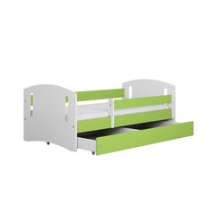Кровать зеленая классик 2 без ящика, с матрасом 140/80 цена и информация | Детские кровати | 220.lv