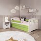 Bērnu gulta bez atvilktnes, bez matrača Kocot Kids Classic 1, zaļa cena un informācija | Bērnu gultas | 220.lv