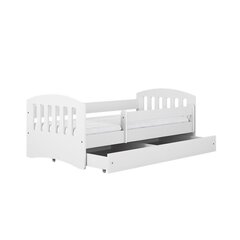 Кровать классическая белая 1 с ящиком, с матрасом 180/80 цена и информация | Детские кровати | 220.lv