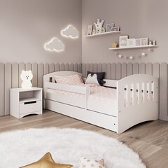 Bērnu gulta ar atvilktni un matraci Kocot Kids Classic 1, balta цена и информация | Детские кровати | 220.lv