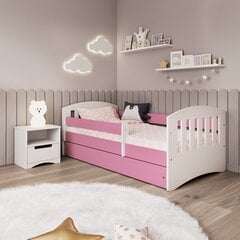 Розовая кровать классик 1 с ящиком, с матрасом 180/80 цена и информация | Детские кровати | 220.lv