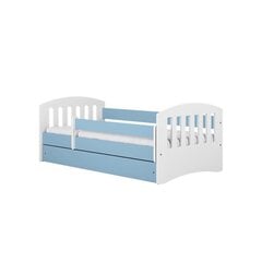 Bērnu gulta ar atvilktni un matraci Kocot Kids Classic 1, zila cena un informācija | Bērnu gultas | 220.lv