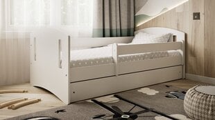 Bērnu gulta ar atvilktni un matraci Kocot Kids Classic 2, balta cena un informācija | Bērnu gultas | 220.lv