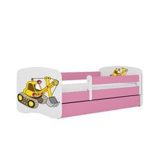 Babydreams розовая кровать без ящика, с матрасом 160/80 цена и информация | Детские кровати | 220.lv