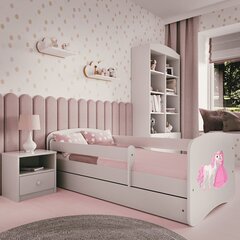 Белая кровать babydreams без ящика и матраса 180/80 цена и информация | Детские кровати | 220.lv