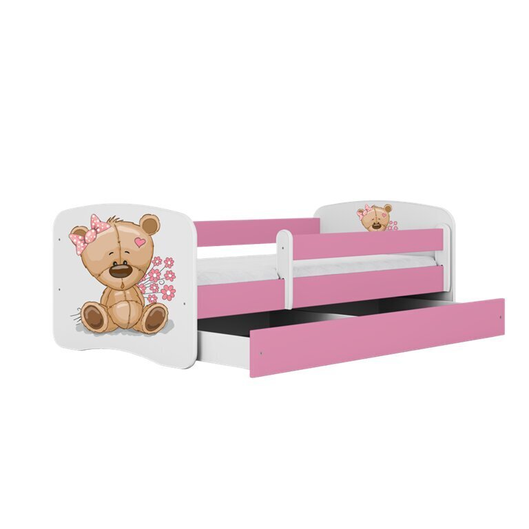 Bērnu gulta bez matrača un atvilktnes Kocot Kids BabyDreams, rozā цена и информация | Bērnu gultas | 220.lv
