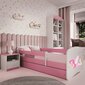 Bērnu gulta bez matrača un atvilktnes Kocot Kids BabyDreams, rozā cena un informācija | Bērnu gultas | 220.lv