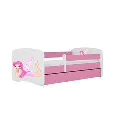 Розовая кровать babydreams без ящика и матраса 180/80 цена и информация | Детские кровати | 220.lv