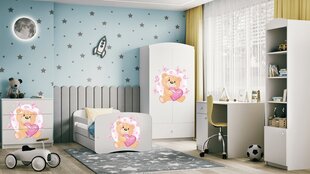 Белая кровать babydreams без ящика и матраса 180/80 цена и информация | Детские кровати | 220.lv