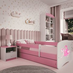 Bērnu gulta ar atvilktni un matraci Kocot Kids BabyDreams, rozā цена и информация | Детские кровати | 220.lv